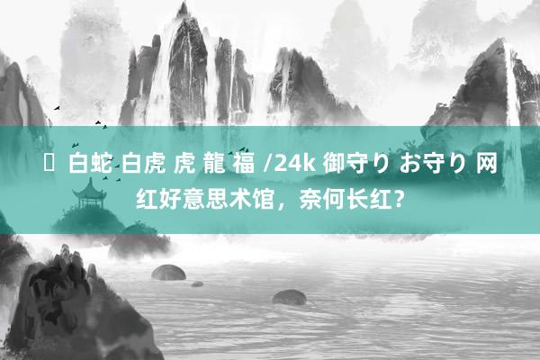 ✨白蛇 白虎 虎 龍 福 /24k 御守り お守り 网红好意思术馆，奈何长红？