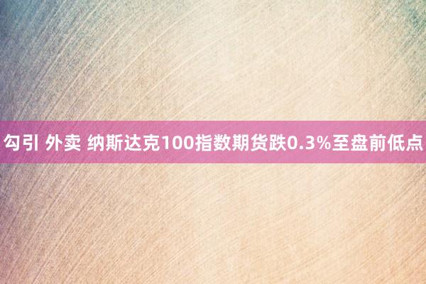 勾引 外卖 纳斯达克100指数期货跌0.3%至盘前低点