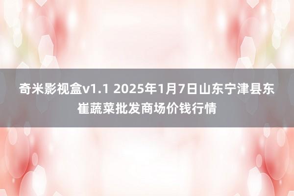 奇米影视盒v1.1 2025年1月7日山东宁津县东崔蔬菜批发商场价钱行情